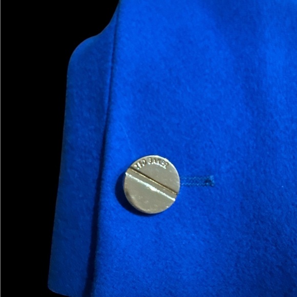 Stunning Ted Baker Royal Blue Coat Size 2 US 6 NWOT - Picture 8 of 8